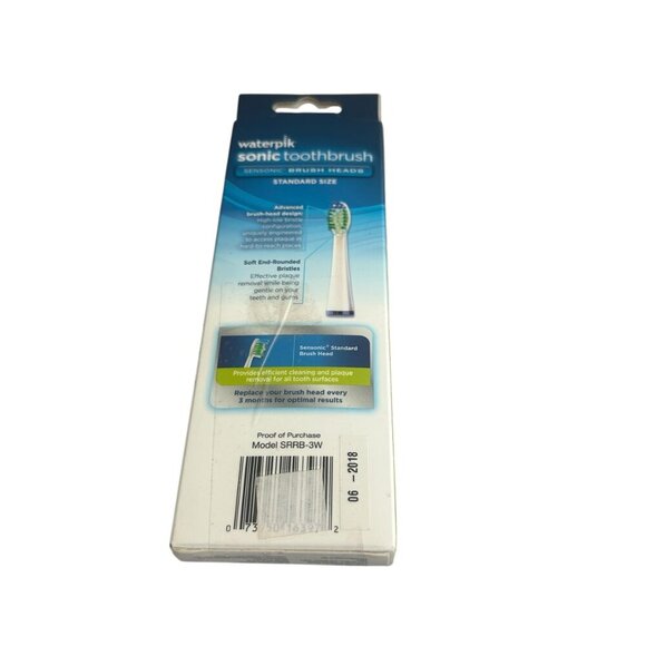 Waterpik Sonic Toothbrush Pack of Three Replacement Heads Oral Care NIP NEW - Picture 5 of 8